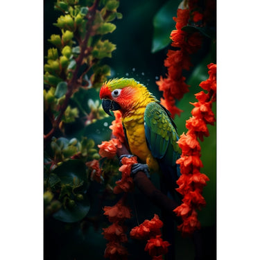 Exotic Tree Parrot Canvas